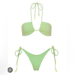 Triangl ASTER Bikini in Turquoise/Yellow (S/M)